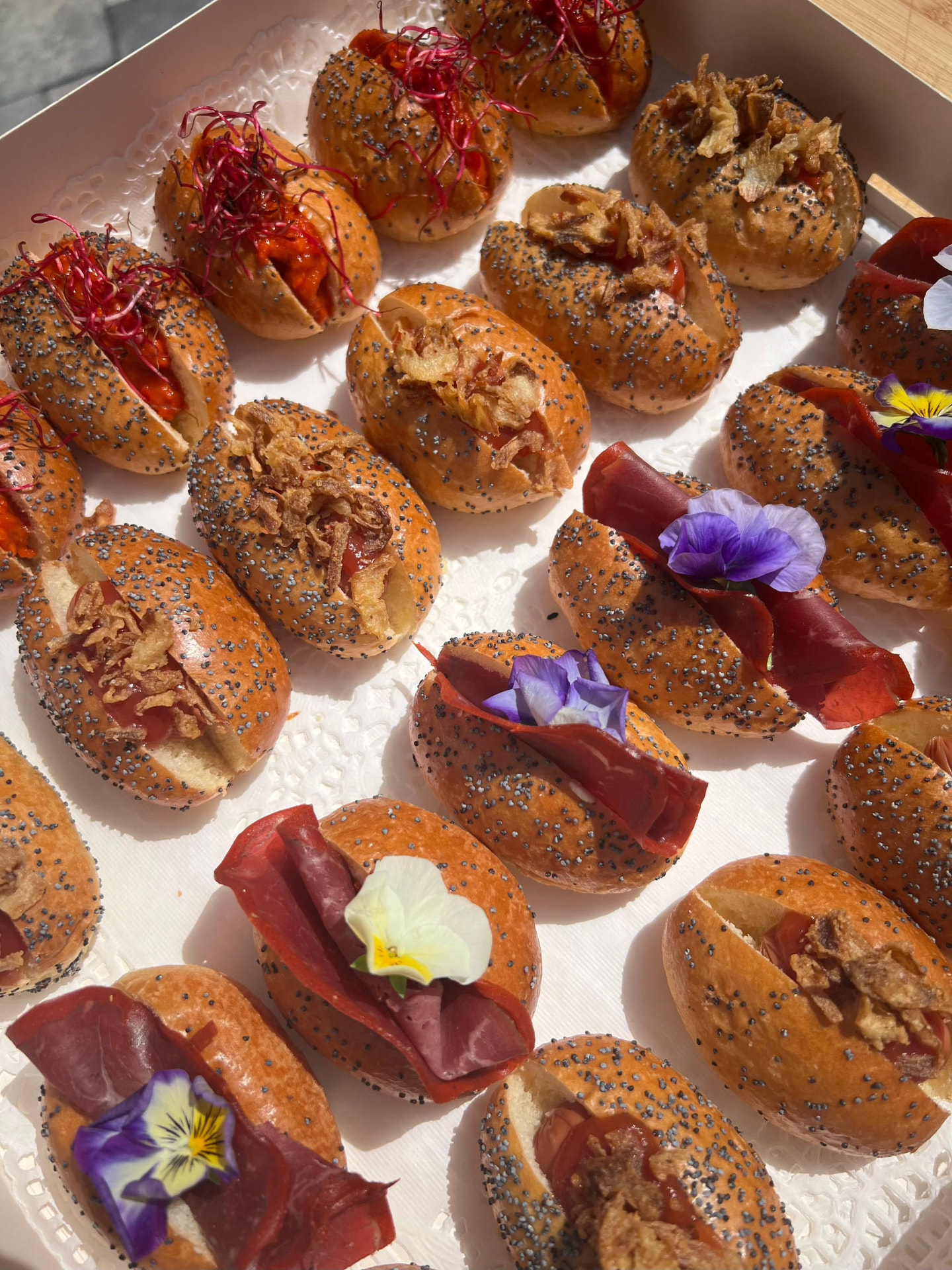 Buns apéritifs fleuris NS Brunch